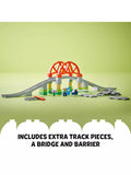 LEGO train bridge and tracks expansion toy for toddlers aged 2+, UK version