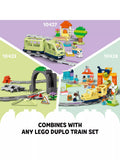 LEGO train bridge and tracks expansion toy for toddlers aged 2+, UK version