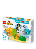 LEGO DUPLO animal set penguins lions 10-piece, imported from the UK