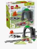 LEGO DUPLO train tunnel and tracks expansion set for toddlers, UK version