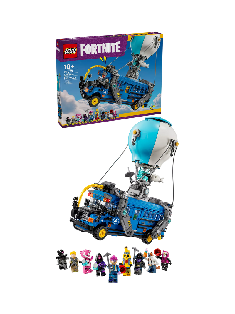 LEGO Fortnite Battle Bus building set, UK version