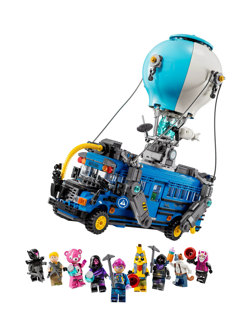 LEGO Fortnite Battle Bus building set, UK version