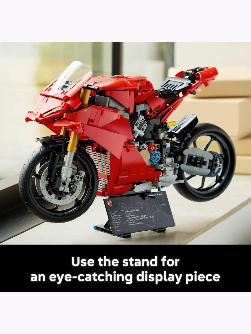LEGO Ducati Panigale V4S motorcycle building set, UK version