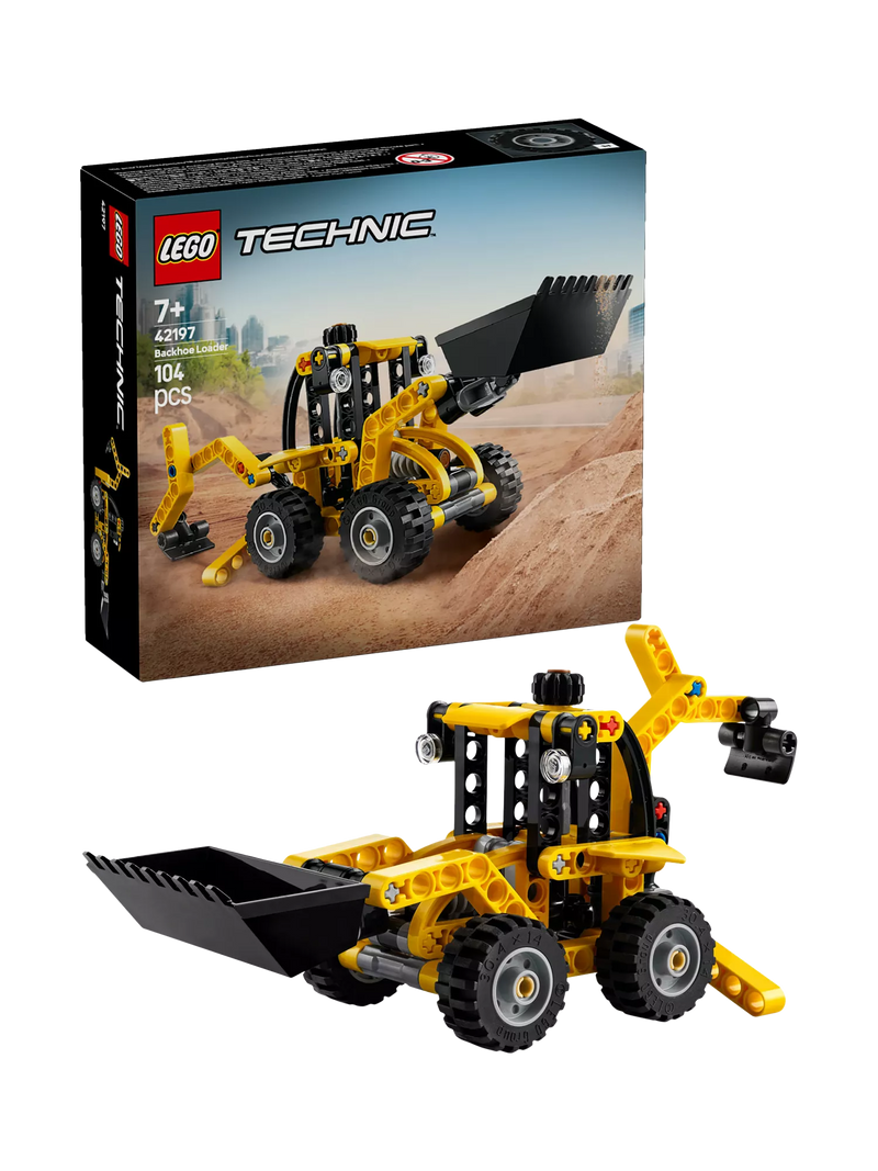 LEGO Technic Backhoe Loader 42197 construction toy, UK version