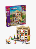 Restaurant and Cooking School Playset with 4 Minidolls and Cat Figure for Ages 8+