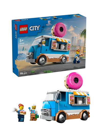 John Lewis LEGO City Doughnut Truck Toy Set with 2 Minifigures- Buy online at McGrocer
