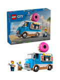 LEGO City Doughnut Truck Toy Set with 2 minifigures, UK version