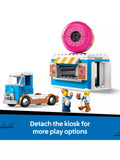 LEGO City Doughnut Truck Toy Set with 2 minifigures, UK version