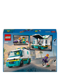LEGO City emergency ambulance building set 184 pieces (British brand)