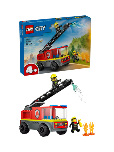 John Lewis LEGO City Fire Engine with Ladder Firefighter Toy Set- Buy online at McGrocer