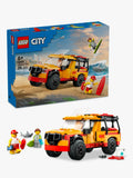 Beach Rescue Role-Play Truck Toy with Minifigures and Accessories for Children Age 6 and Up