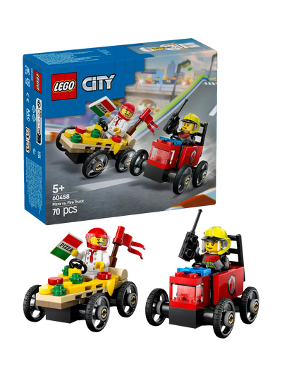John Lewis LEGO City Pizza vs Fire Truck Race Car Pack 60458- Buy online at McGrocer