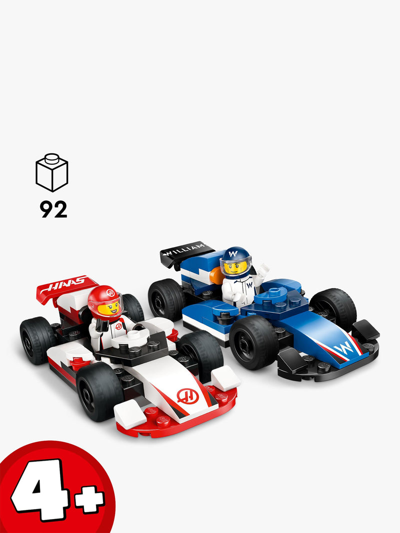 LEGO F1 Williams Racing & Haas F1 race car set, UK version