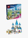 Disney Princess Castle and Horse Carriage Building Toy Set with Minidolls for Ages 6 and Up