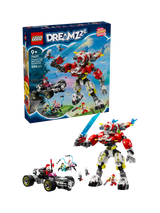 John Lewis LEGO DREAMZzz Cooper's Tiger Mech & Hot Rod Car Set 71497- Buy online at McGrocer