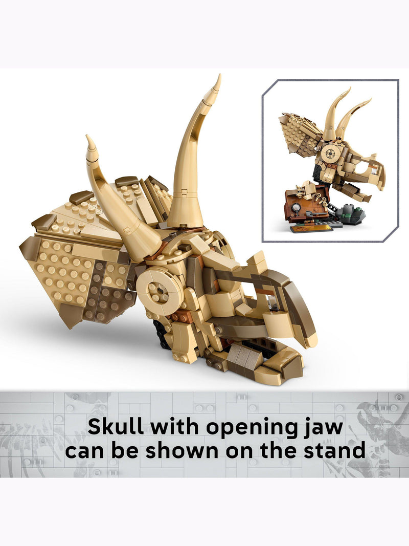 LEGO Jurassic World Triceratops skull building set 468 pieces (British brand)