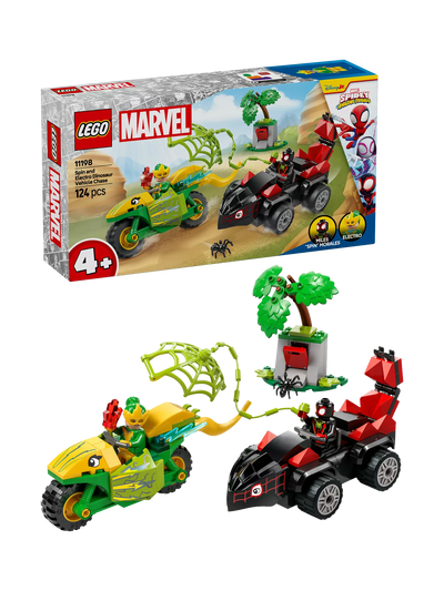 John Lewis LEGO Marvel Spidey Spin and Electro Dinosaur Vehicle Chase 11198 Building Toy Set- Buy online at McGrocer