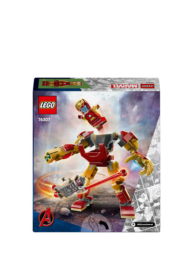 LEGO Iron Man Mech vs Ultron building toy set 101 pieces UK version
