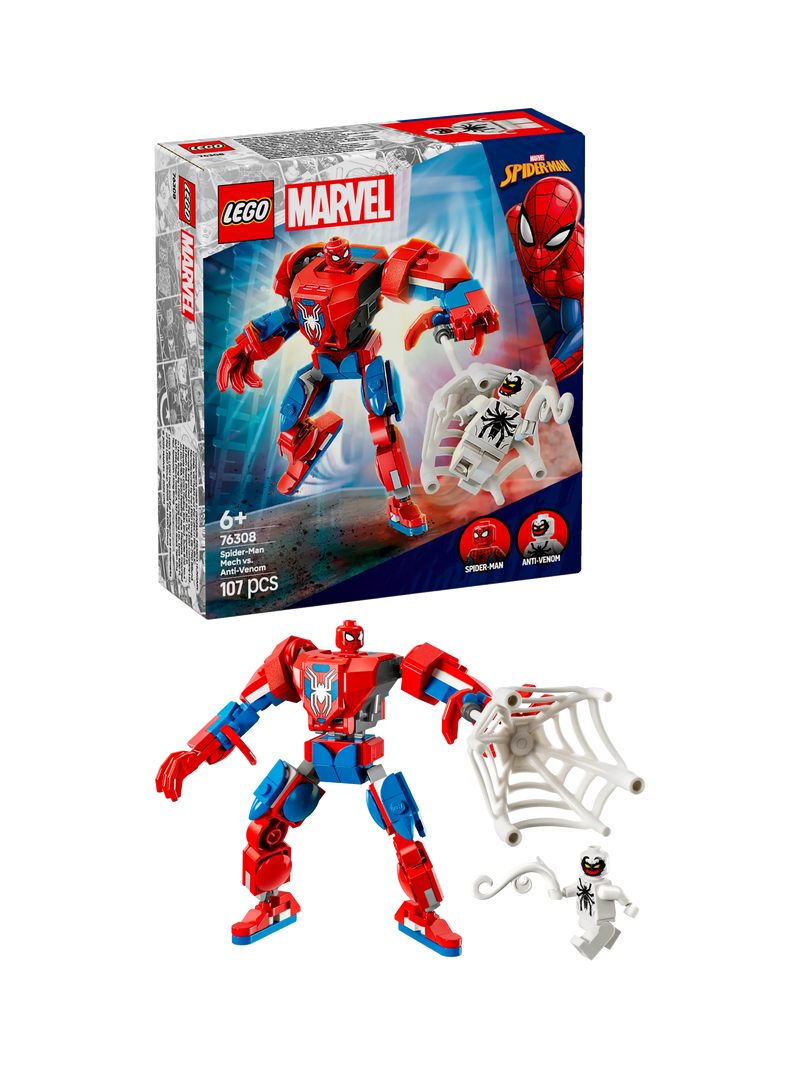 Lego Marvel Spider-Man Mech vs. Anti-Venom Playset, UK version