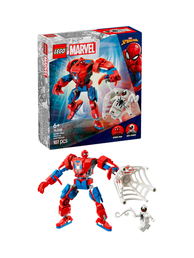 John Lewis Lego Marvel Spider-Man Mech vs. Anti-Venom Bygge Leketøysett 76308 - Kjøp online hos McGrocer
