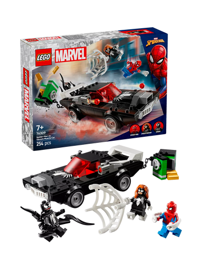 John Lewis LEGO Marvel Spider-Man vs. Venom Muscle Car Playset 76309 Buildable Toy Set- Buy online at McGrocer
