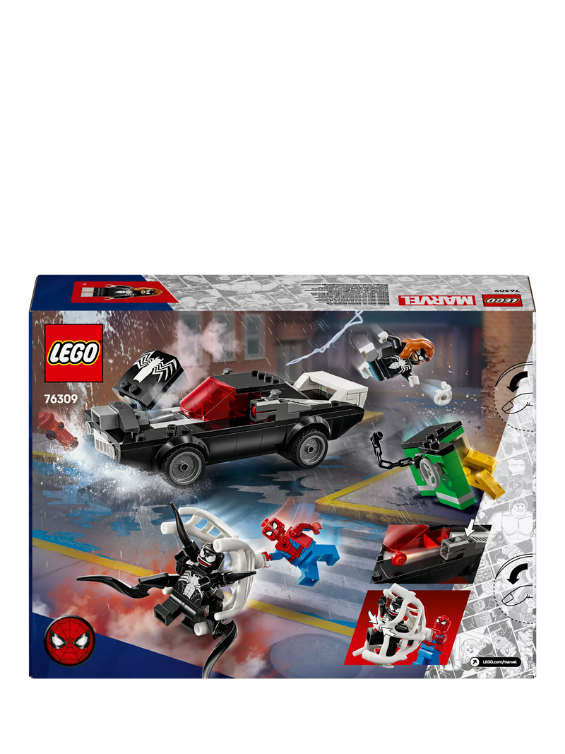 LEGO Marvel Spider-Man vs. Venom Muscle Car Playset 76309, UK version