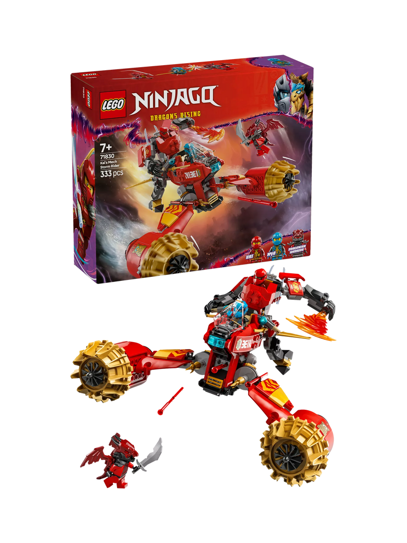 LEGO Ninjago 71830 Kai's Mech Storm Rider building set - British product