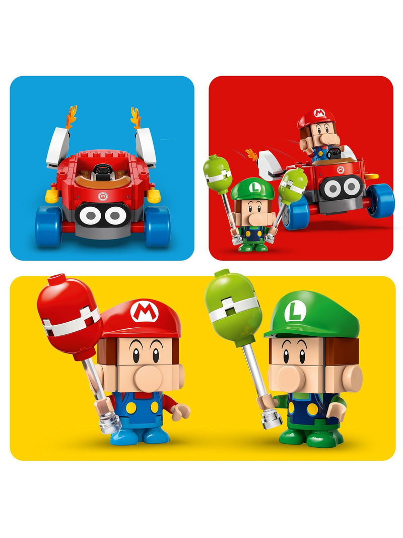 Lego Mario Kart Baby Mario vs Baby Luigi playset, UK version