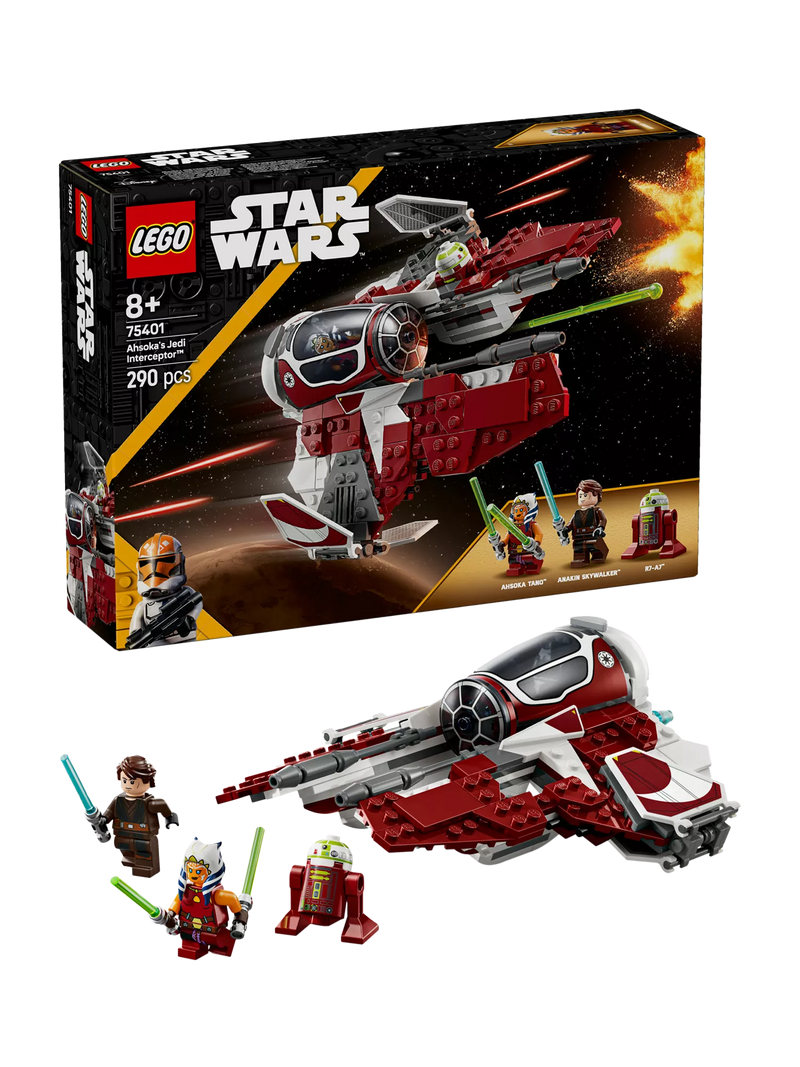 Lego Star Wars Ahsoka's Jedi Interceptor building toy, UK version