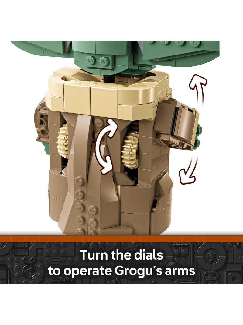 LEGO Star Wars Grogu with hover pram building toy - British product