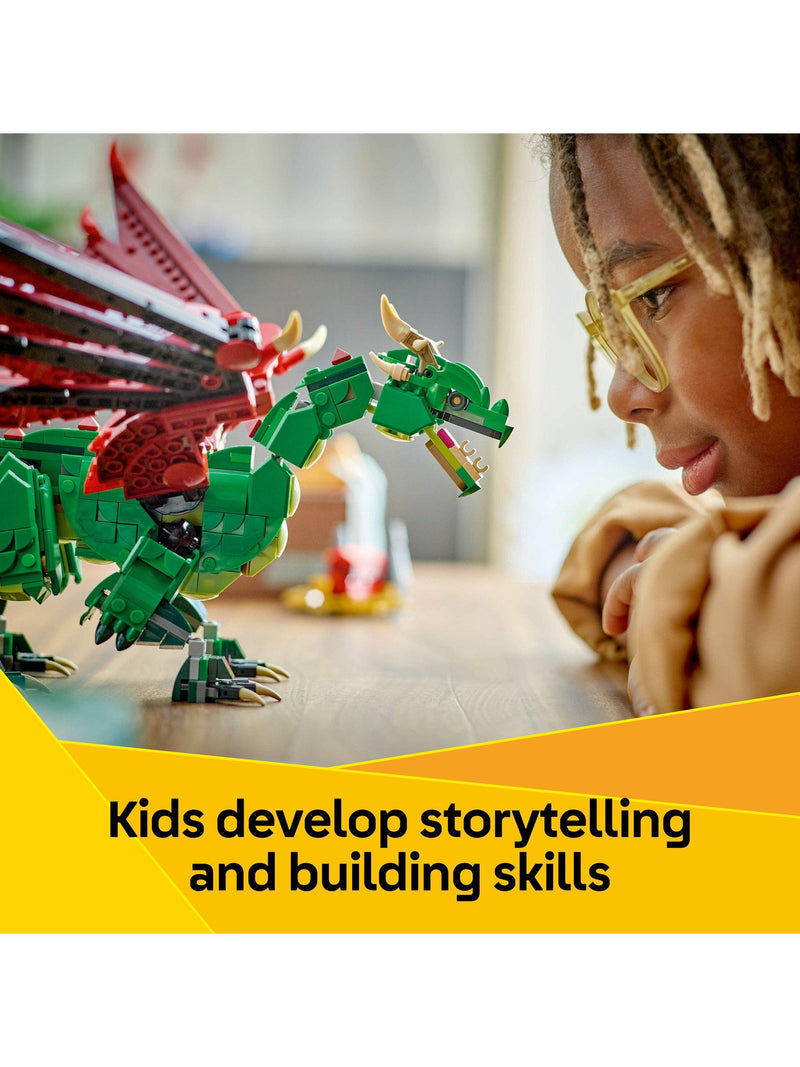 LEGO Medieval Dragon building toy set, UK version
