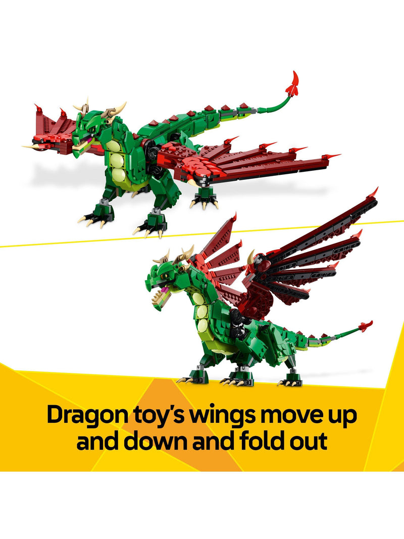 LEGO Medieval Dragon building toy set, UK version