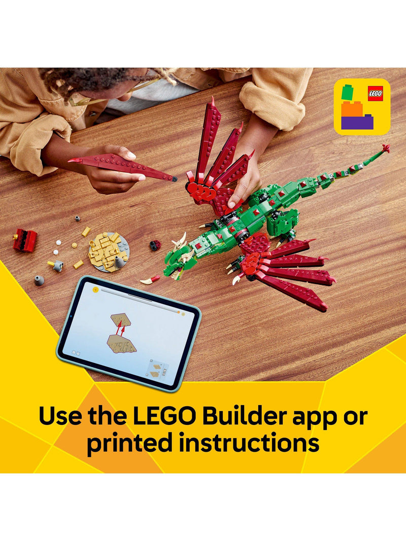 LEGO Medieval Dragon building toy set, UK version