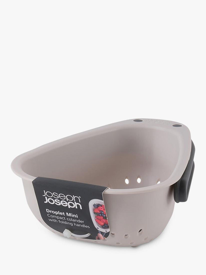 Joseph Joseph Droplet Mini Foldable Colander in Stone, UK version