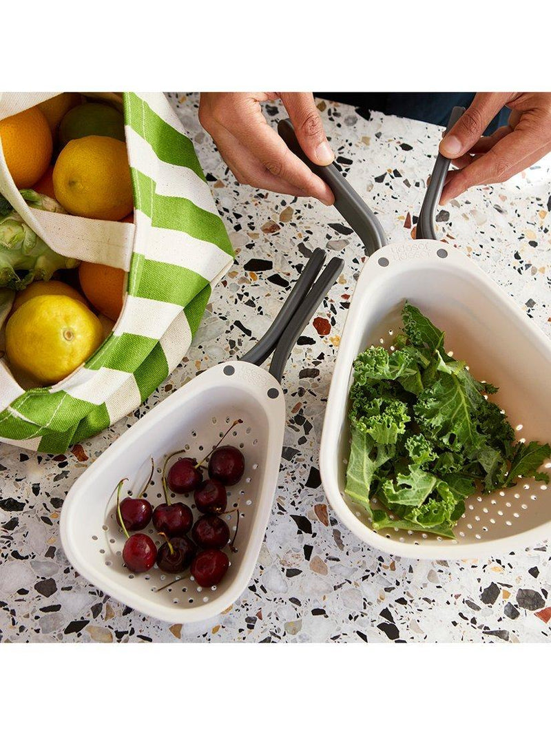 Joseph Joseph Droplet Mini Foldable Colander in Stone, UK version
