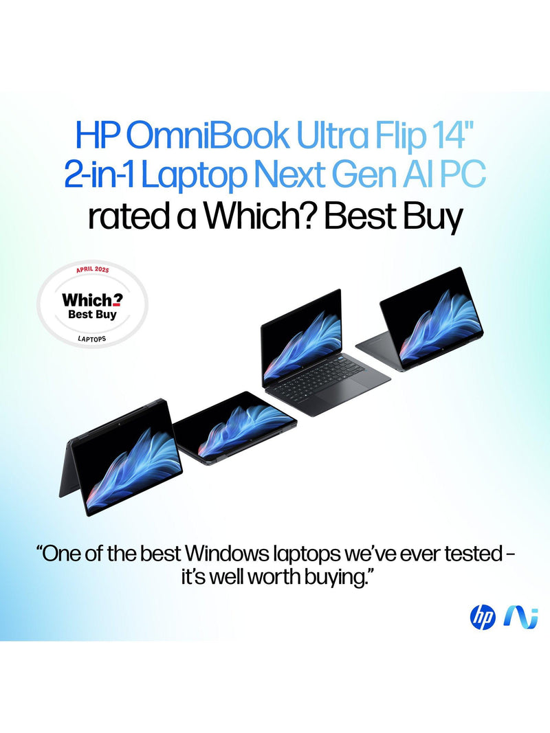 HP OmniBook Ultra Flip laptop 14-inch, UK version