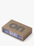 Lexon Flip Classic alarm clock brushed gold, UK version