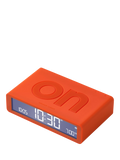 Lexon digital alarm clock orange - British product