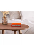 Lexon digital alarm clock orange - British product