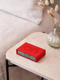 Lexon Flip Classic alarm clock red LCD display (British brand)