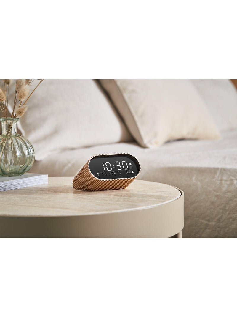 Lexon Ray LCD digital alarm clock gold - British product