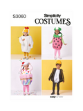 Simplicity toddler costume sewing pattern S3060, imported from the UK