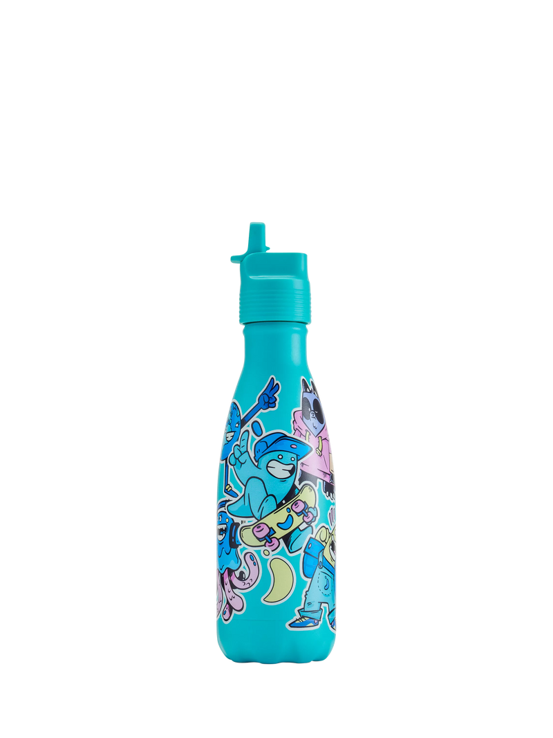 Chilly's kids bottle sticker leak-proof insulated 350ml, UK version