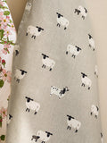 Sophie Allport sheep cotton tea towel neutral (British brand)