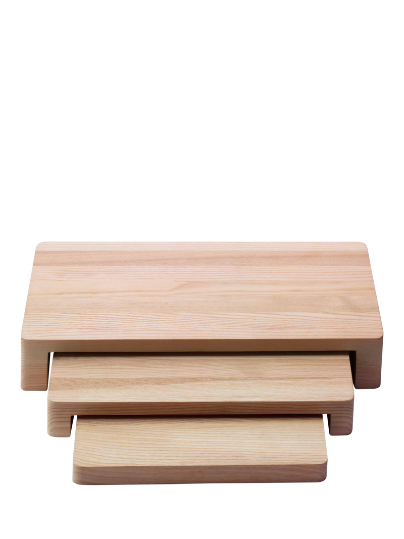 LSA International ash wood nesting platters set of 3, UK version