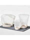 OXO reusable silicone snack bag clear 355ml, imported from the UK