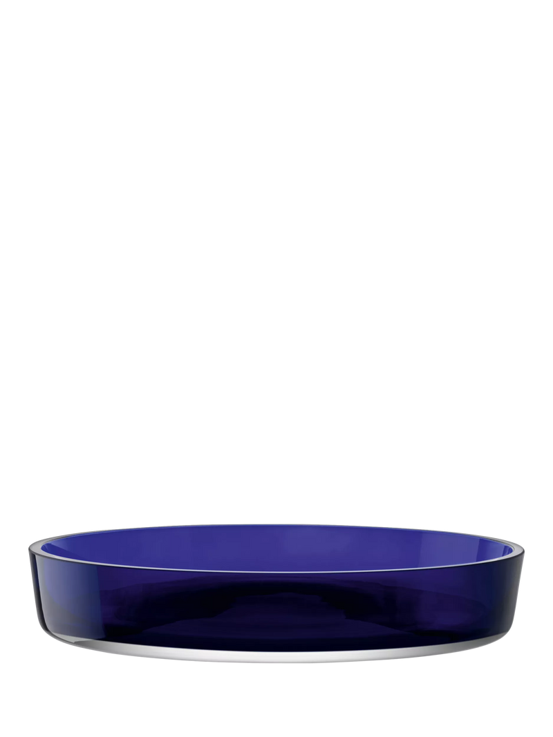 LSA International porcelain serve bowl Blue Cobalt 35cm (British brand)