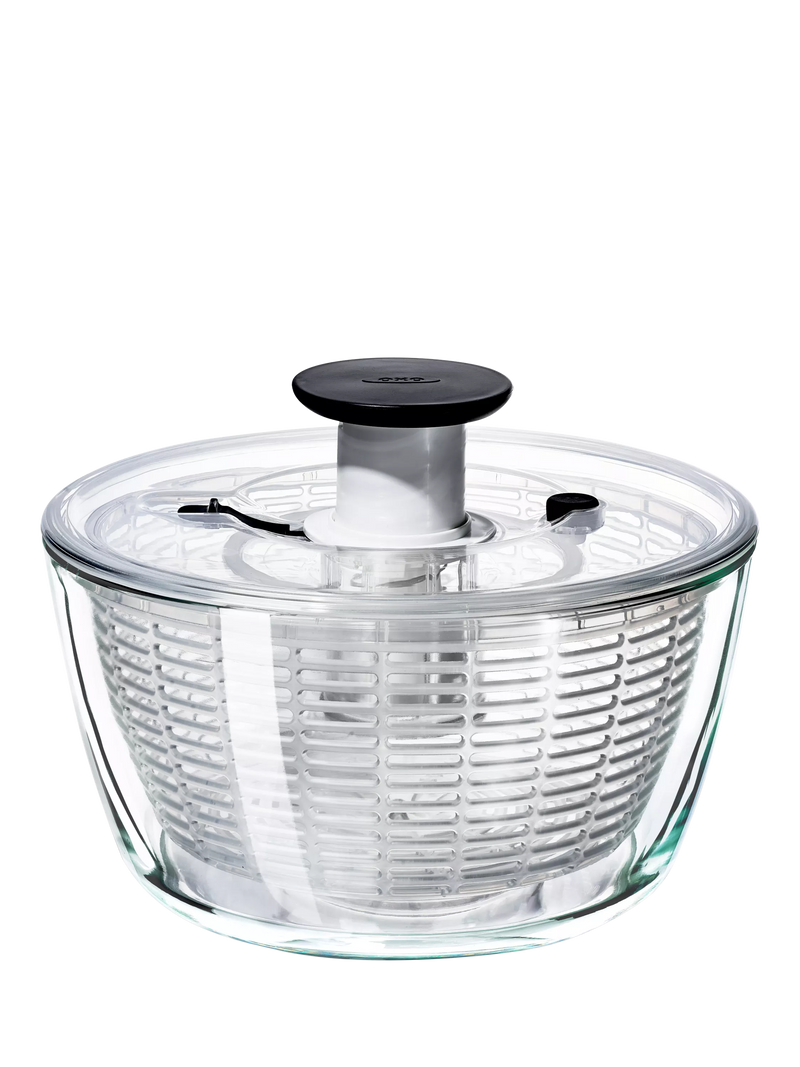OXO Good Grips glass salad spinner borosilicate bowl, UK version