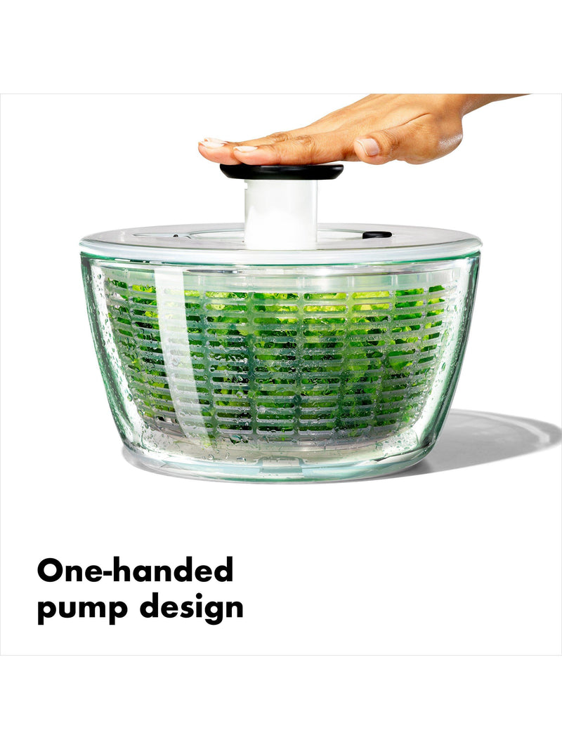 OXO Good Grips glass salad spinner borosilicate bowl, UK version
