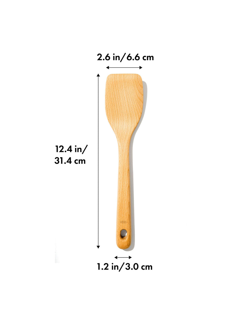 OXO beech wood spatula solid wood turner (British brand)